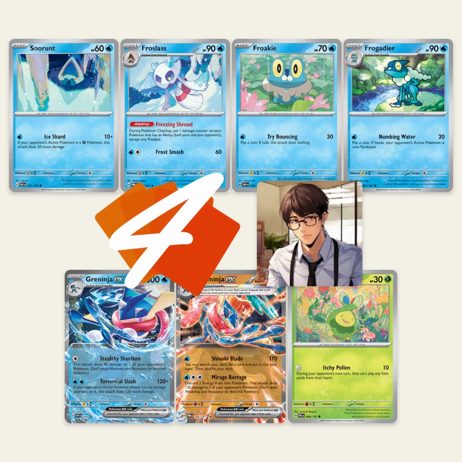 [PTCG Live] No Way to Hide! Snipe Everywhere! Double Sniper Greninja/Froslass Decklist + Gameplay